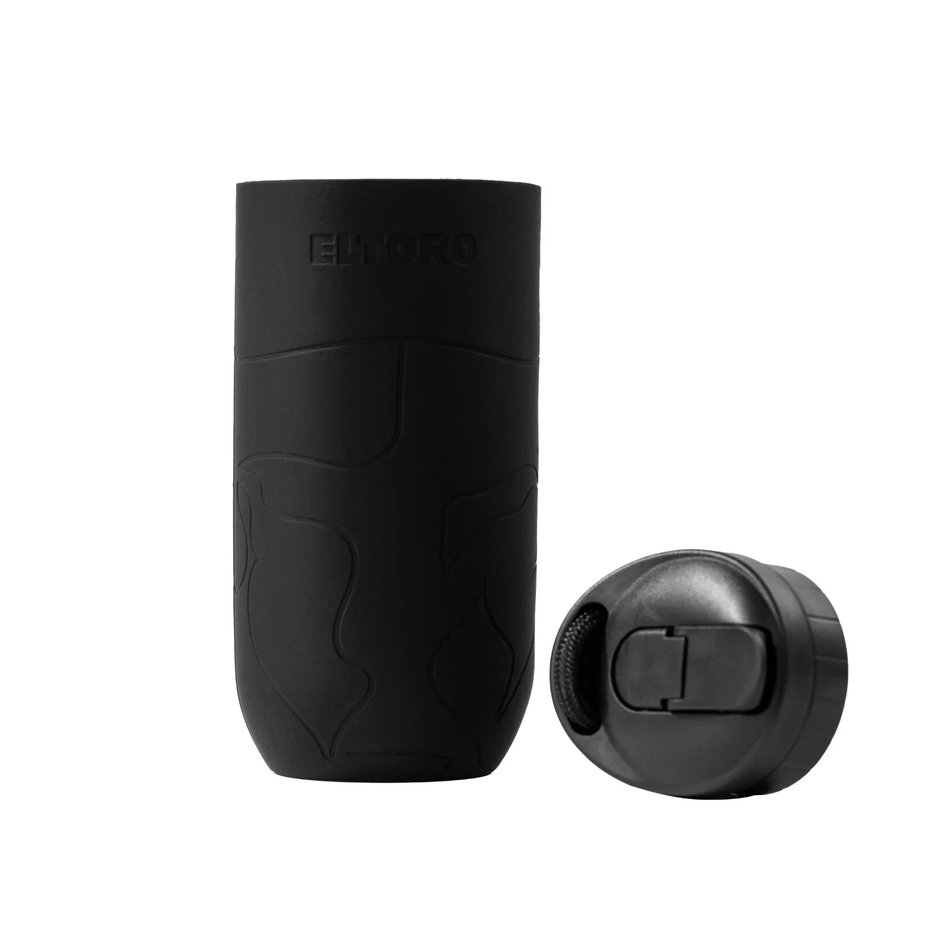 Eltoro Bottle Sleeve With Straw Lid - Black - Tashqila Eltoro Bottle Sleeve With Straw Lid - Black - Tashqila